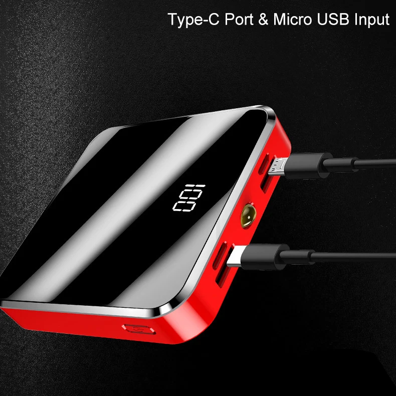 20000mAh Power Bank External Battery Mini PowerBank With Flashlight Charger For iPhone Huawei Xiaomi Phone Poverbank | Мобильные