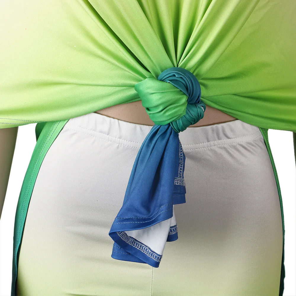 

HAOOHU S-5XL Plus Size Gradient Two Piece Set Fall Clothes for Women Side Split Loose Top Pant Lounge Wear Outfits Matching Set