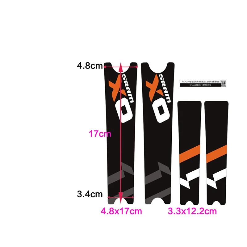 

Crank Stickers for X01 Outdoor Mountain Road Bike Stickers Sprocket Wheel Crank Protector Sprocket Wheel Handle Stickers