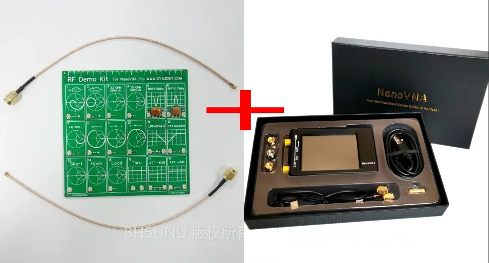 

Радиочастотный демо-комплект, тестовая плата RF + NanoVNA-H 50K ~ 1,5 ГГц, Векторный анализатор сетевой антенны HF, VHF, UHF, UV + аккумулятор + ЖК + чехол