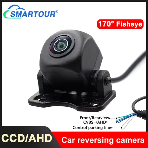 Универсальный объектив Smartour HD «рыбий глаз», Передняя камера 12 В, 720P CCD, AHD, Автомобильная камера заднего вида для телефона