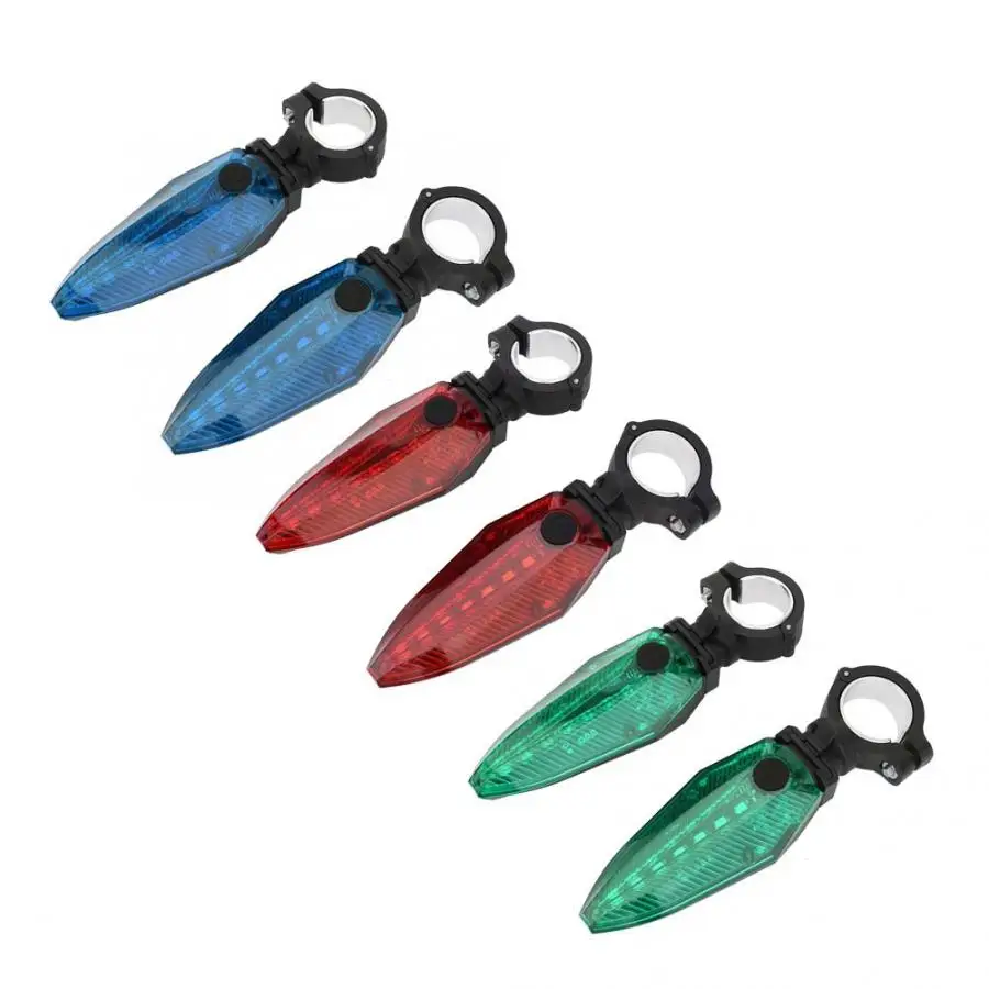 Супер яркий одна пара водонепроницаемый светодиодный велосипедный руль ручки