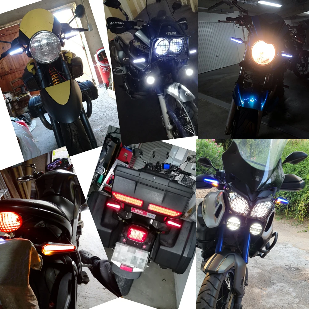 12V Led мотоцикл сигнала поворота Стоп-сигнал ламповый индикатор проблесковый мигающий для Kawasaki ninja 300 400 650 250 Z400 Z125 Z900RS