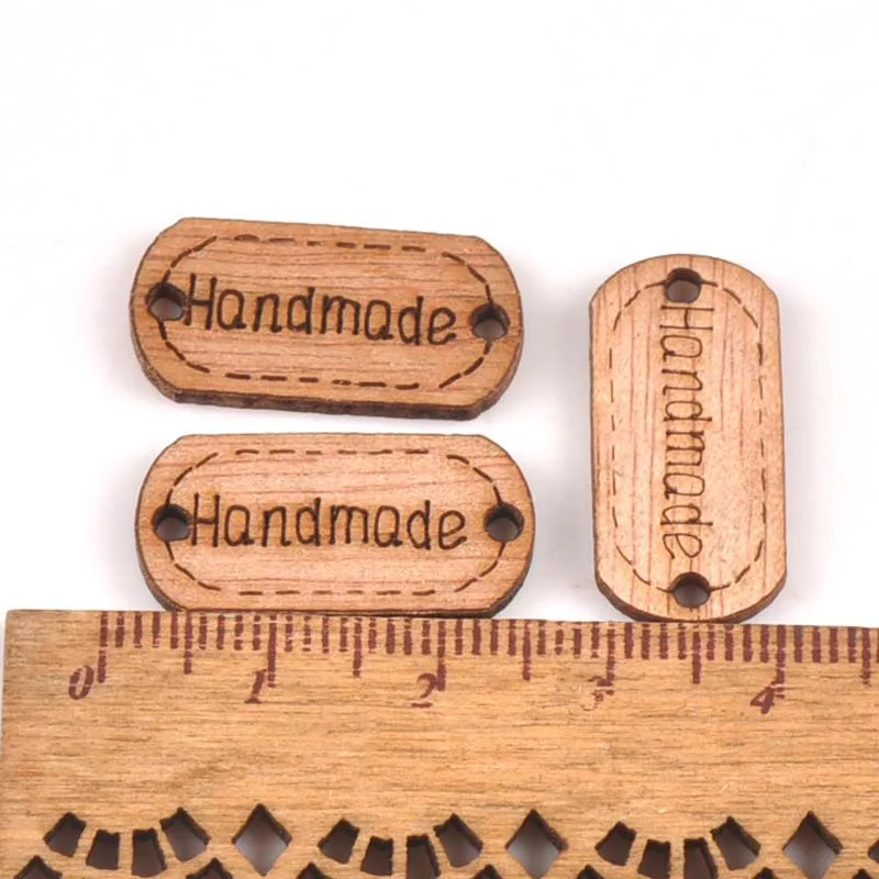 100 шт. деревянные пуговицы с именной табличкой 15 35 мм|Пуговицы| |