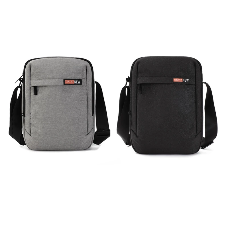 

Nylon Large Bag Water Resistant Crossbody Bag with Adjustable Strap for Men