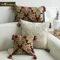 europe american andrea pillow cover luxury home sofa decorative thinking velvet dobby pillow case seat free shipping tassels