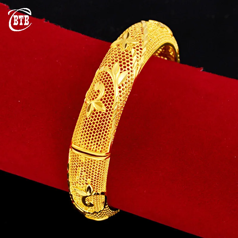 Роскошные золотые браслеты Дубай Рамадан турецкие ювелирные изделия Аллах для