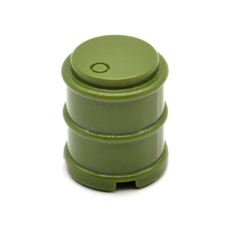 10 шт./лот MOC WW2 военный масляный барабан и горшок бочка печатная Часть армии США