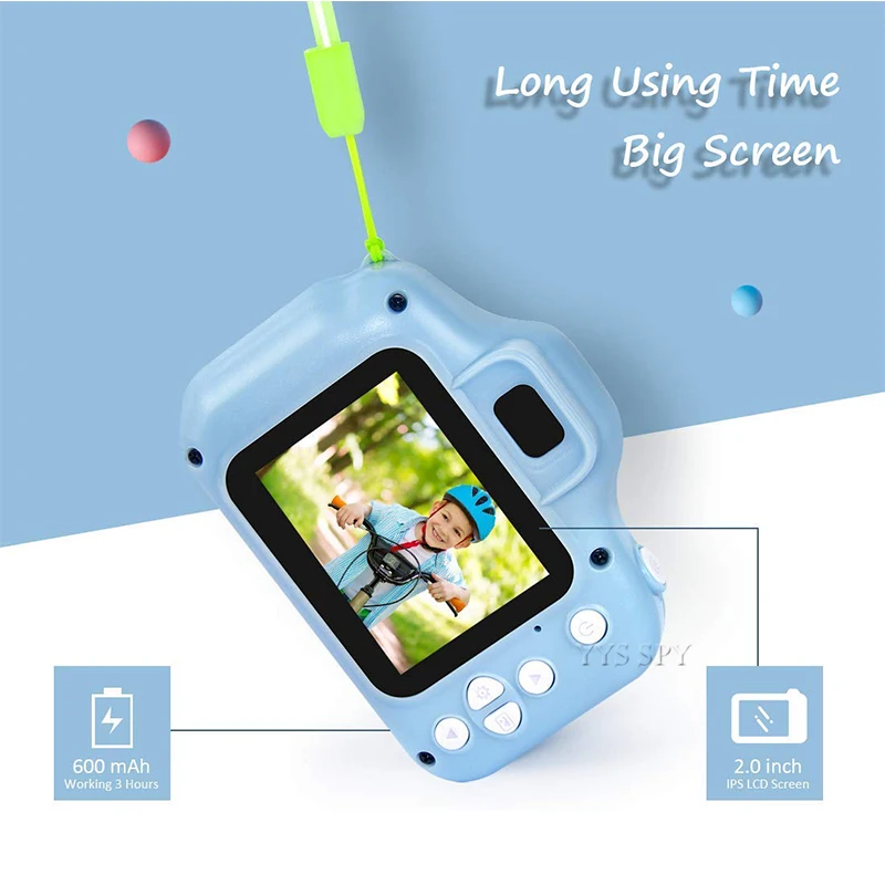 2 Inch Kids Mini Camera Toys For Children Camara Digital Video Kamera Vlog Small Camcorder Best Gift Baby Secret Micro Cam | Электроника