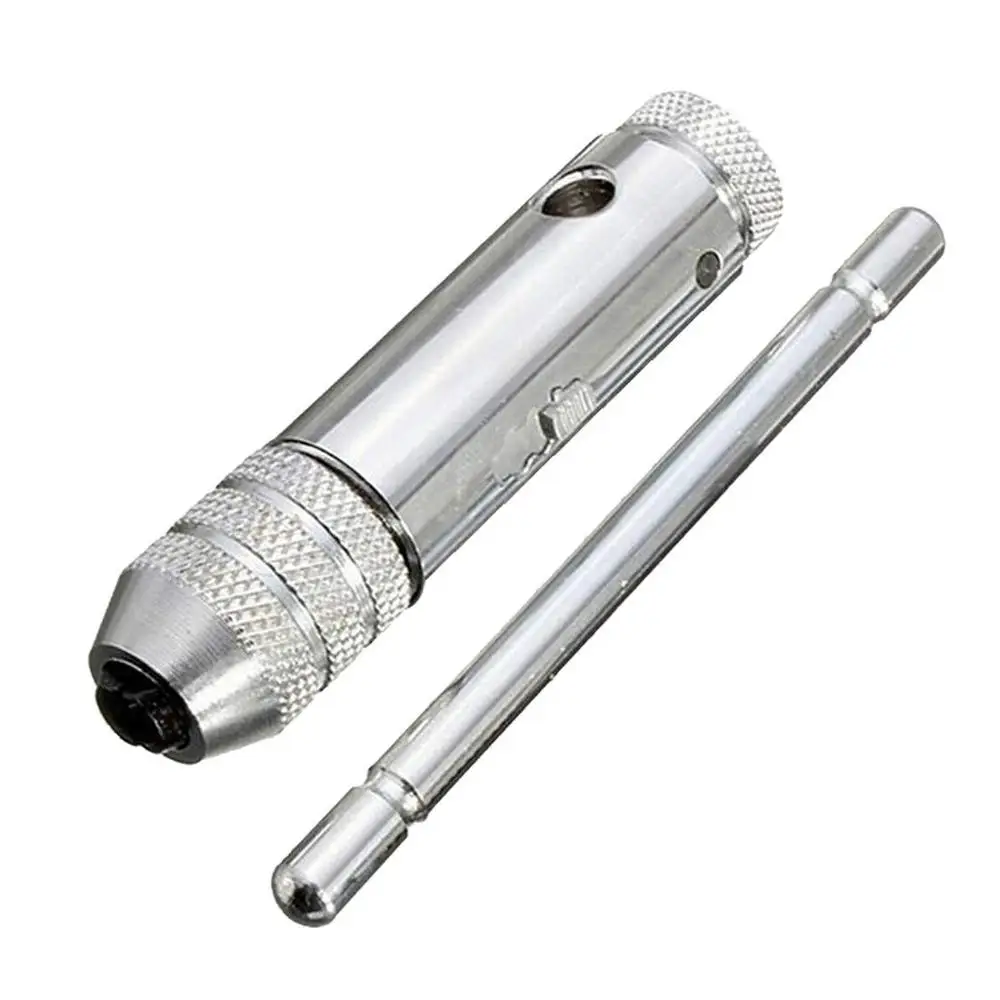 

M3-M8 M5-M12 Lengthen Reversible T Type Handle Ratchet For Tap Die Set Taps Wrenches Wire Tapping Wrench Adjustable Holder Tools
