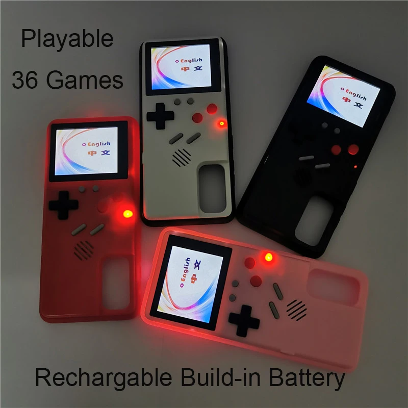 Воспроизводиться Gameboy чехол для Samsung Галактики S10 S20 ультра Примечание 10 Plus Note 20