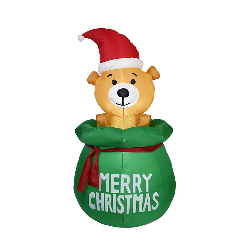 

Christmas Gas Model Christmas Courtyard Decoration Inflatable luminous Package Puppy Gas Model Christmas Decorations For Home