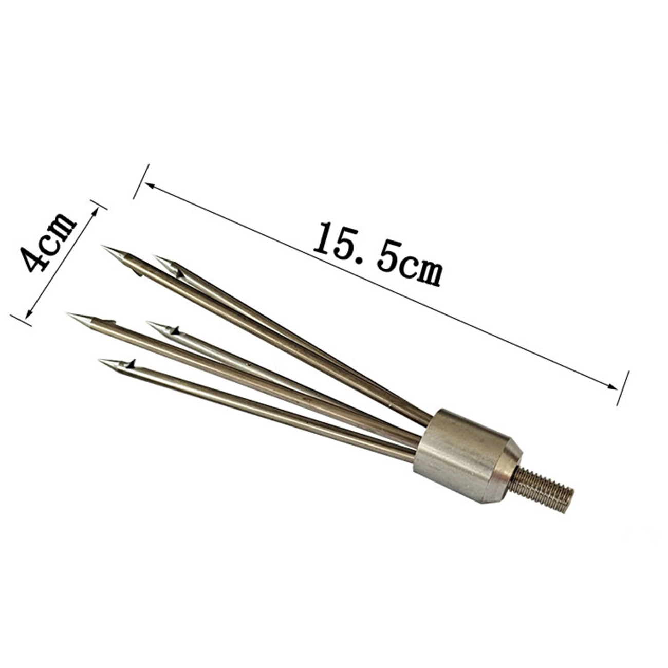 Вилка гарпун из нержавеющей стали с 5 зубцами наконечник зазубринами острые