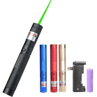 powerful laser pointer 10000m 532nm 5mw high power green laser 303 sight focus adjustable burning lazer torch pen focus lazer