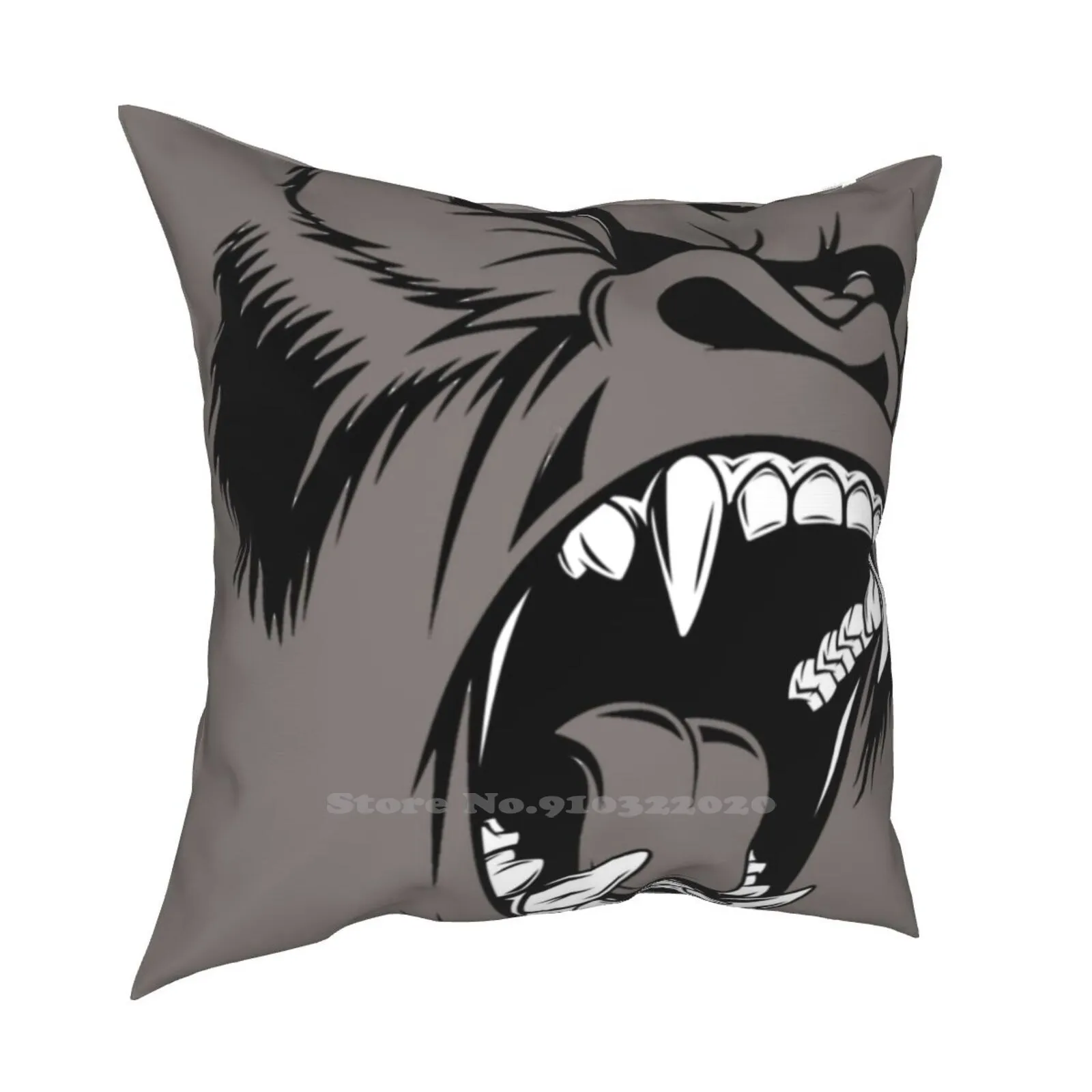 Наволочка King Kong с изображением лица на Хэллоуин праздничный дизайн наволочка для
