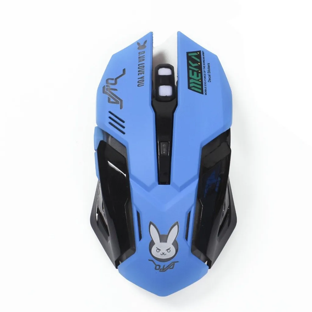 Blue Игровая мышь Raton Ordenador с подсветкой, проводная мышь dpi, USB эргономичная геймерская мышь, профессиональные Мыши для ПК, компьютерная мышь, 19Sep - Цвет: Blue