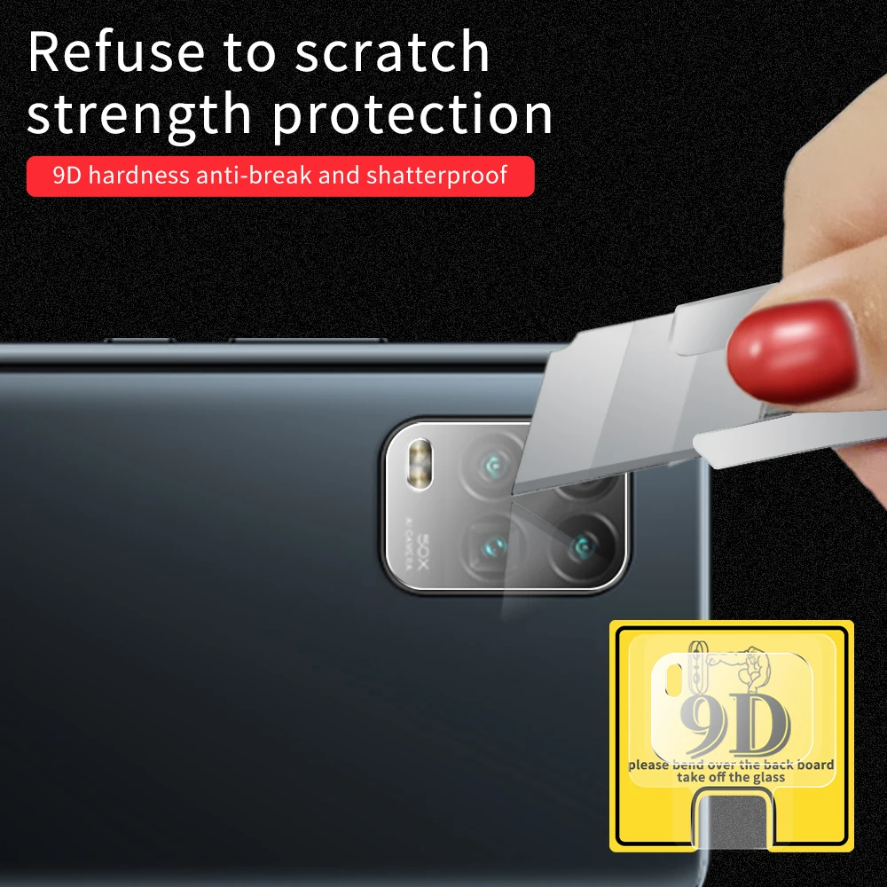 Защитное стекло 9D для камеры Xiaomi Mi 10 Note 9T 9 Pro экрана с полным покрытием Lite