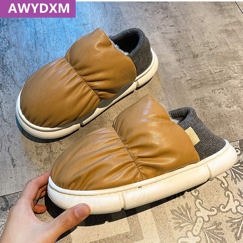 

Женские Теплые ботильоны на меху, дизайнерские модные мягкие ботинки на плоской подошве, без застежки, повседневная обувь, новинка зимы 2022