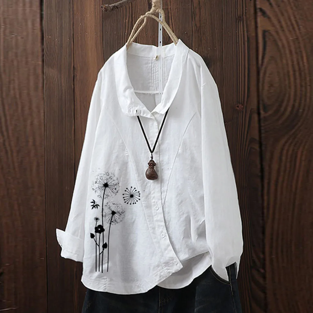 Женский свитер вязаный 2019New Модный женский цветочный Свободный Топ v-образный