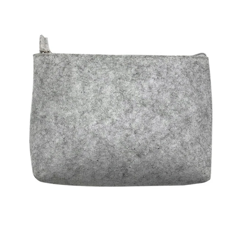 Фетровый дорожный органайзер Портативная сумка для хранения цифровых кабелей