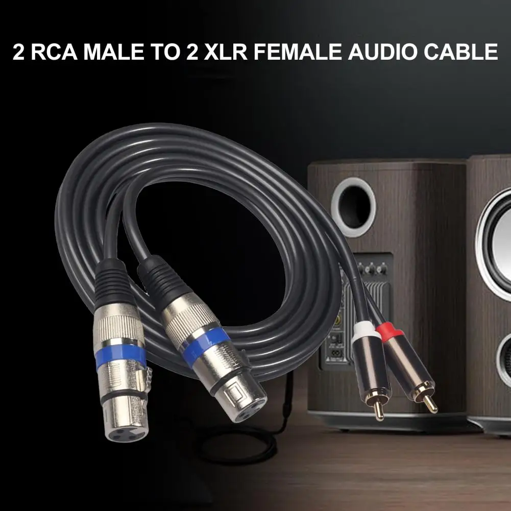 Профессиональный 1 5 м двойной RCA штекер-двойной XLR Женский аудио кабель адаптер