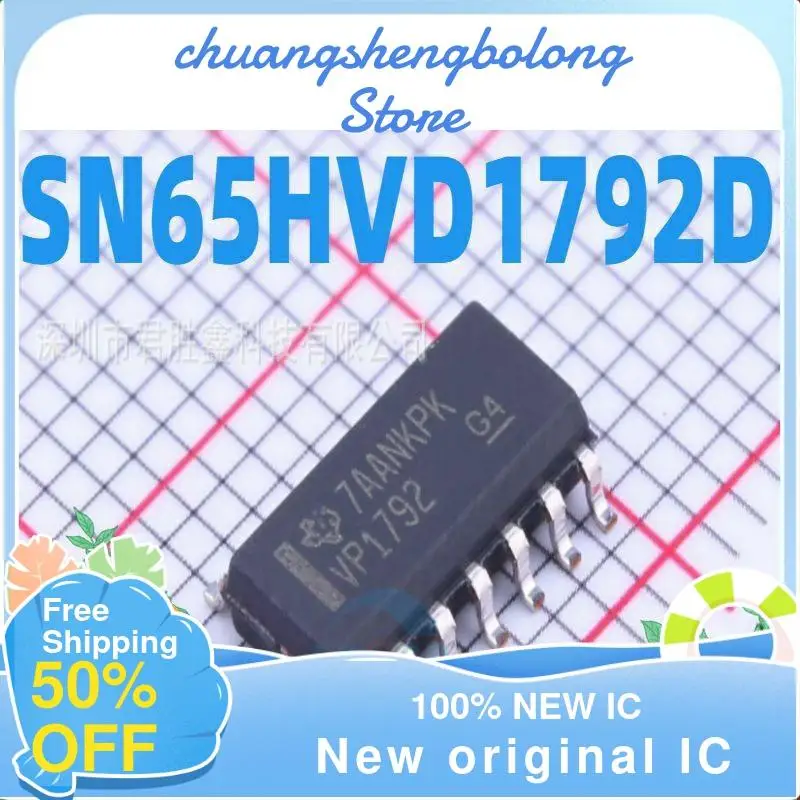 

10-200PCS SN65HVD1792DR SN65HVD1792D VP1792 SOP-14 New original IC