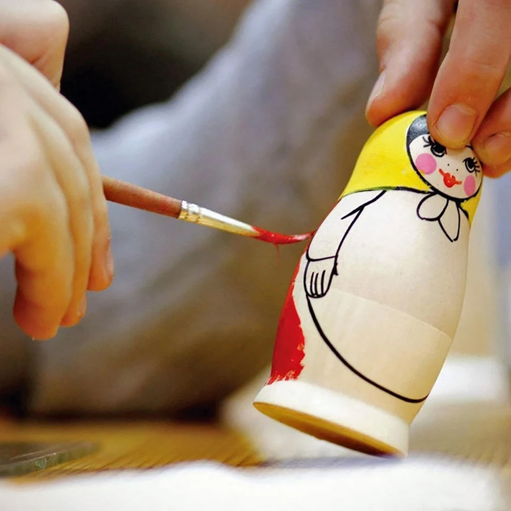 Набор кистей для рисования акриловыми красками 12 шт./компл. 3 мл набор творчества