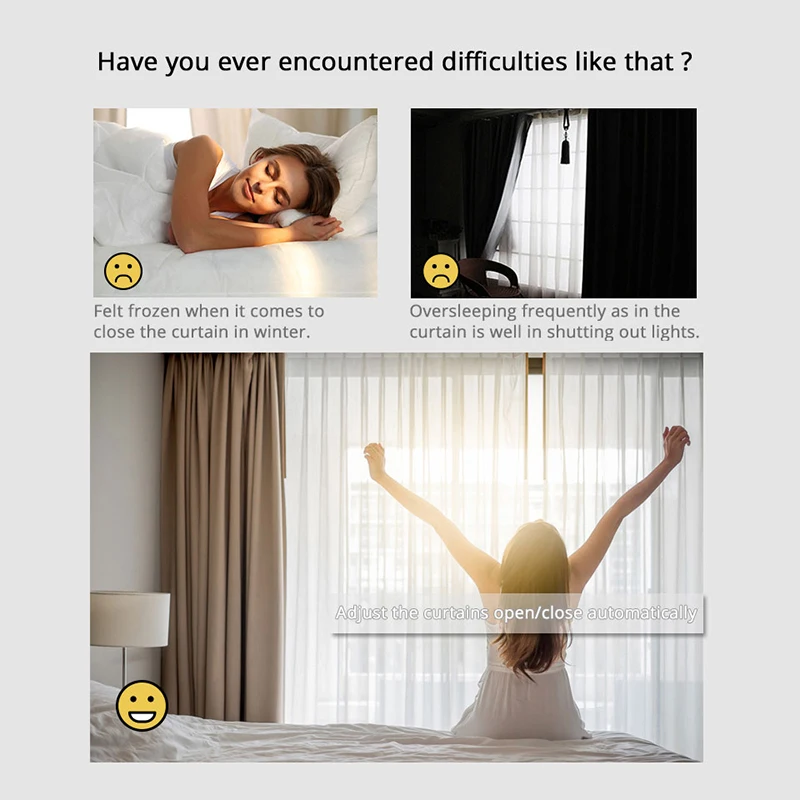 

Tuya ZigBee Electric Curtain Motor Tuya/smart App Remote Control Voice Control Work With Alexa Google Home