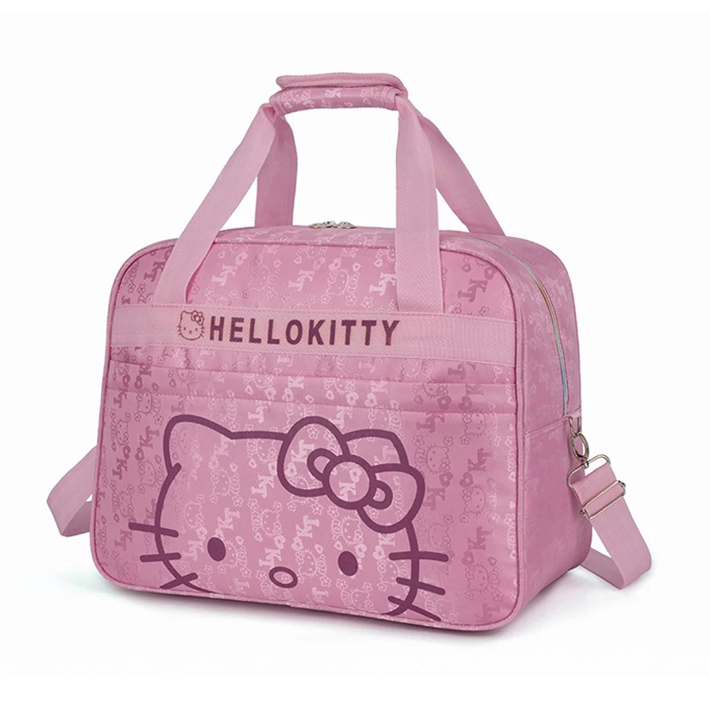 Милая мультяшная Вместительная дорожная сумка Hello Kitty из аниме Sanrio спортивная для