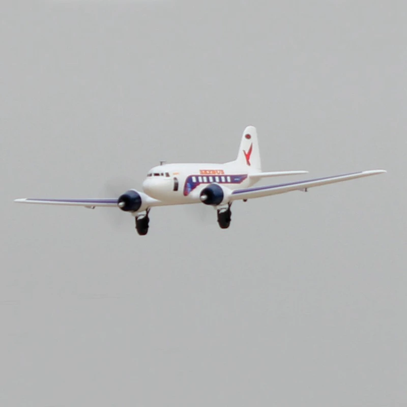 Dynam DC-3 Skybus для начинающих белый 1470 мм аэробический размах крыльев EPO двухмоторная