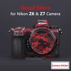 Наклейка для камеры Z6 Z7, наклейка для камеры Nikon Z6 Z7, наклейка s, наклейка, Обложка, наклейка против царапин, чехлы