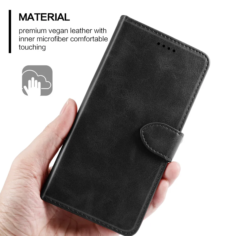 Чехол книжка с отделением для карт Umidigi A7 Pro чехол из искусственной кожи зернистой