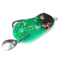 silicone 4cm versatile soft bait thunder frog double hook sequins colorful fishing lures multifunctional for angling