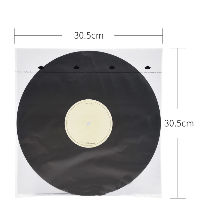 LEORY 20Pcs 12inch Vinyl-Record Protecter LP-Record HDPE Bags Antistatic Sleeves Inner Plastic Cover Container