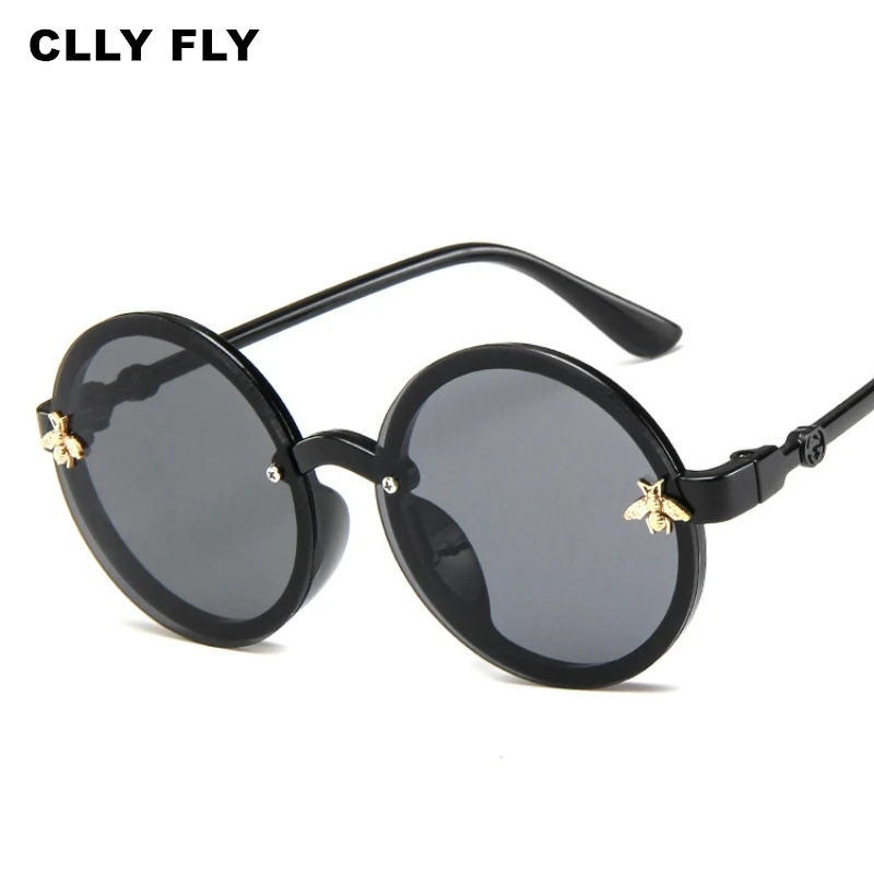 Круглые Солнцезащитные очки в стиле ретро для мальчиков и девочек детские