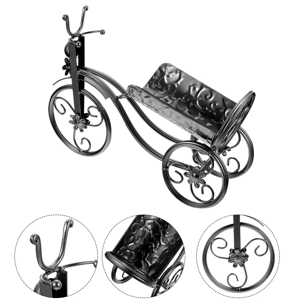 

1Pc Creative Bike Shaped Red Wine Rack Metal Household Rack Wine Display Rack