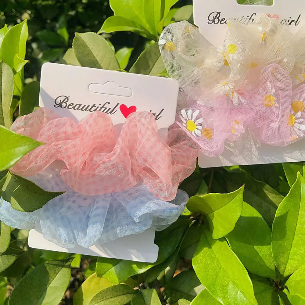 2 шт./компл. Винтажные эластичные резинки для волос из свежего бархата атласные