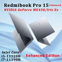 new xiaomi redmibook pro 15 laptop enhanced intel core i7 11390h i5 11320h mx450iris xe 16g 512g 3 2k screen win 11 ultraslim