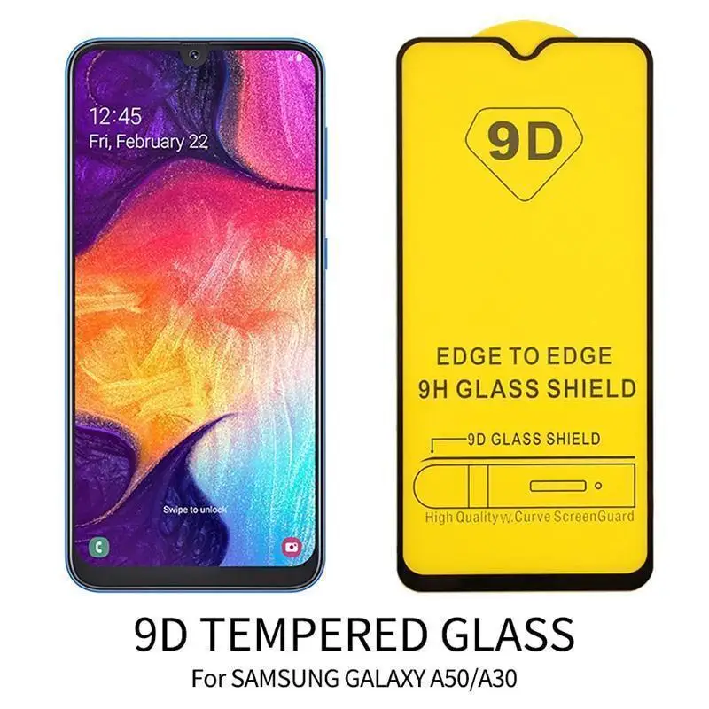 9D Стекло для samsung A20E A50 A80 A6 A8 плюс A9 чехол закаленное стекло Защита для экрана камеры A30 M30 M20 M10 50 м A10 полное покрытие