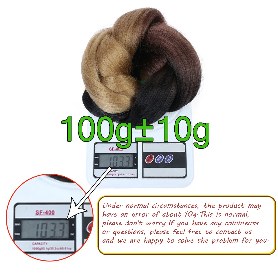 Синтетические косички для волос loryan наращивания с эффектом омбре желтого