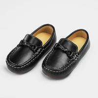 kids shoes genuine leather shoes loafers for girls large size 2020 new fashion sneakers children peas shoes casual boys walking