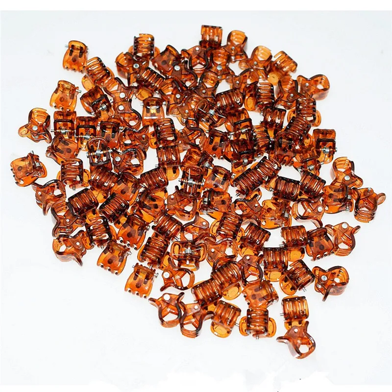 2019 12 шт Мини милый зажим для волос Дамский Зажим пластиковый 6 когтей заколка