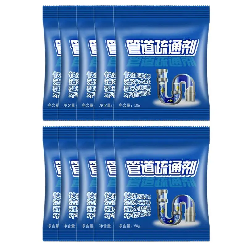 

50g Sewer Dredging Agent Pipe Dredging Agent Kitchen Toilet Bathroom Sink Drainage Cleaner Deodorant Sanitary Products A0KE