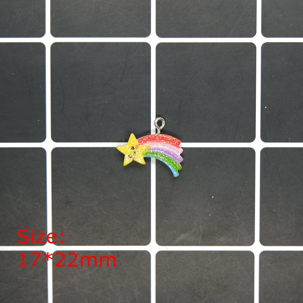 Кавайные радужные подвески для ювелирные изделия изготовление браслетов