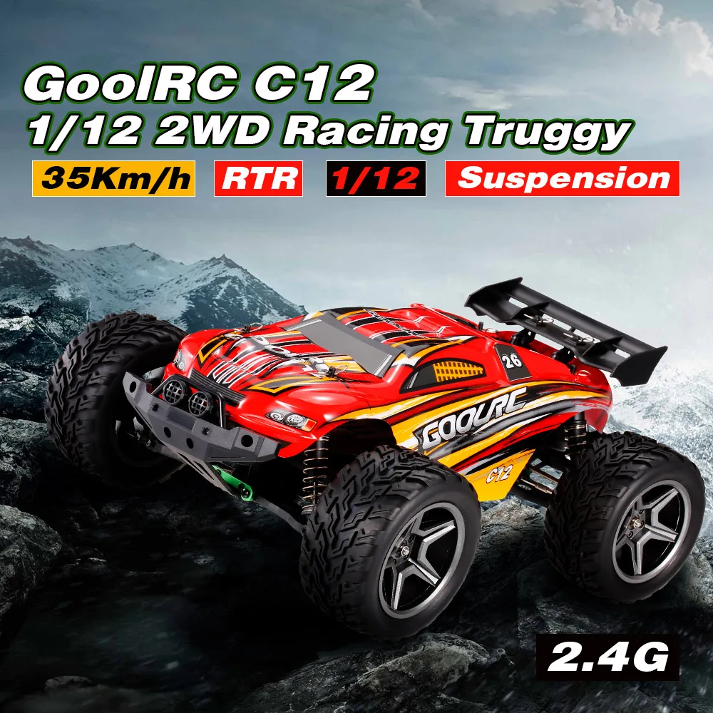 GoolRC C12 2 4 GHz 2WD 1/12 35 км/ч Матовый Электрический монстр грузовик гоночный сериал