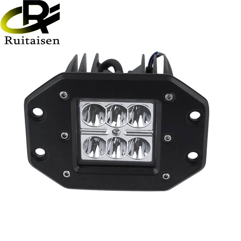 

Противотуманная фара Ruitaisen, 18 Вт, Автомобильный светодиодный рабочий светильник бар, 12 В, для полноприводного прицепа, джипа