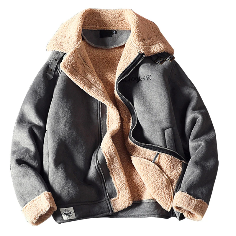 Мужская куртка бомбер модная зимняя теплая с хлопковой подкладкой|Мужские