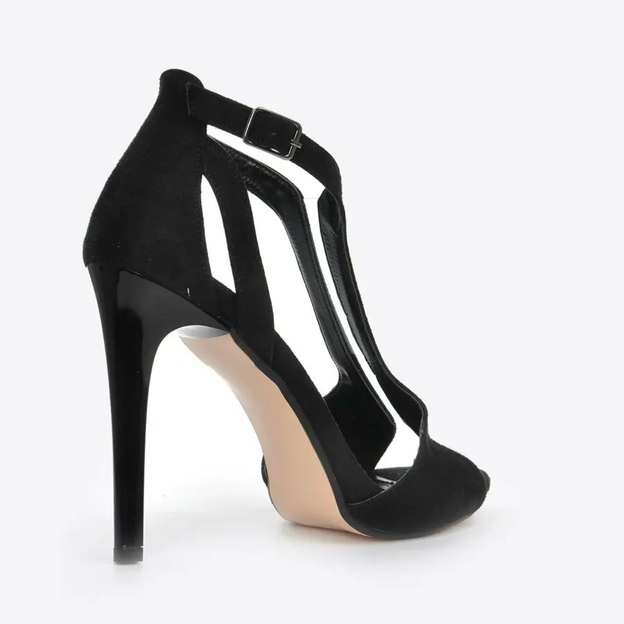 

Heels Women 2021 Mink Shoes Women Black-Suede Classic Heeled Shoes Vzn20-029Y