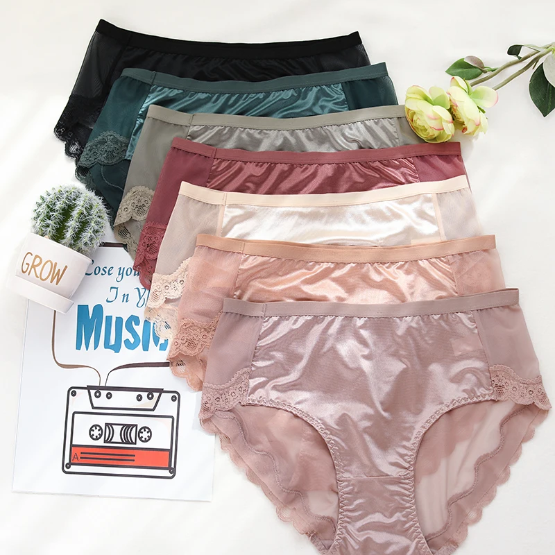 Трусики женские большого размера пикантные тонкие кружевные прозрачные трусики