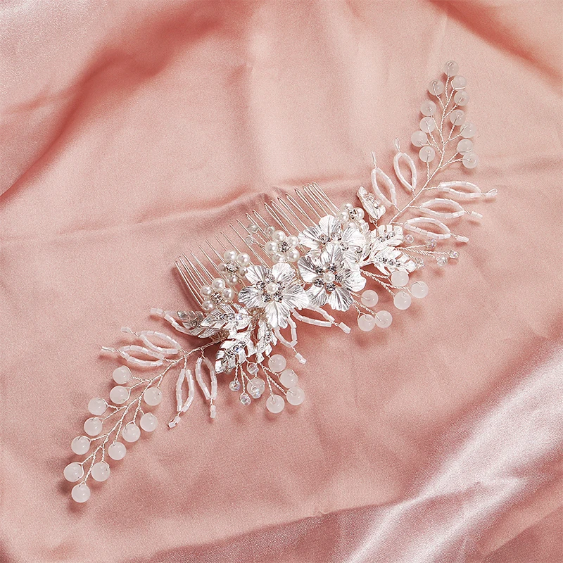 Классическая Свадебная расческа Miallo для волос с цветами свадебные украшения